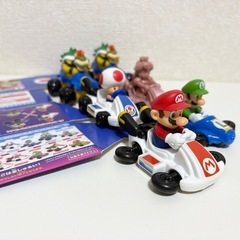 【12/14まで】マリオカート ルイジ　キノピオ　ピーチ　 ミニカー6台セット　マック　ハッピーセット　箱付きの画像