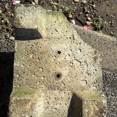 物干し竿の土台破損の画像