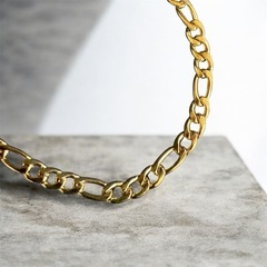  B12*《ステンレス》*メンズ_フィガロチェーンブレスレットの画像