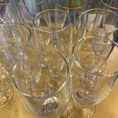 ビールグラス　19個　ビアグラス　脚付　飲食店の画像