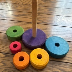 温もりを感じる木のおもちゃ3点セットの画像