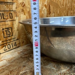 C(7745) 業務用 39㎝ ボウル 2個セット ステンレス 調理器具 厨房用品 飲食店 店舗用 中古の画像