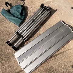 JH0642 コールマン　アウトドアテーブル　イージーロールテーブル　折りたたみテーブルの画像