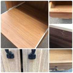 ニトリ レンジラック レンジ台 キッチン収納  収納棚 ナチュラル ベージュの画像