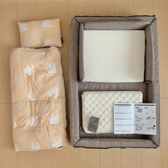 【美品】ベビーシート　ベビーベッド　バウンサー3点セットの画像