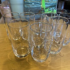 グラス　 11客　11.5×5.5cm ガラス製　飲食店の画像