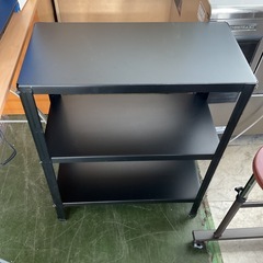 小さめスチールラック　ブラック　中古の画像