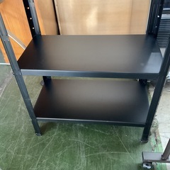 小さめスチールラック　ブラック　中古の画像