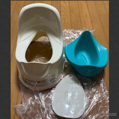 【無料】蓋付おまる　ほぼ未使用または未使用の画像