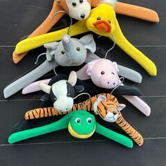 アニマルハンガー/動物 ハンガー/キッズハンガー/ 7本セットの画像