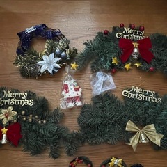 クリスマスリースなど（全てセット）の画像