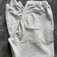 SALE❤️‍🔥美品　theory セオリー　スエット　ユニセックス　パンツ　白　Lサイズの画像