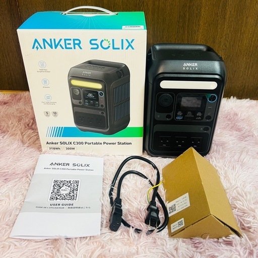 【取引者決定】Anker Solix C300 Portable Power ポータブル電源 288Wh 300W