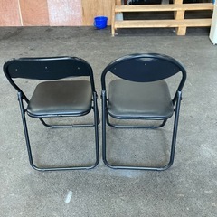 パイプ椅子 2点セットの画像