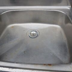 ステンレス１層シンクサイズ幅100センチ奥行55高さ85（90）の画像