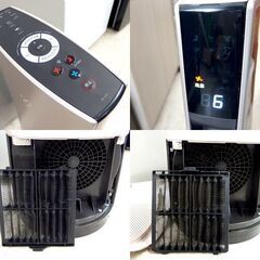 冷暖 プラズマクラスター スリムイオンファン  シャープ HOT&COOL PF-JTH1-N 首振り 暖房機 扇風機 リモコン付き ☆ 札幌市北区屯田の画像