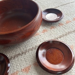 漆塗り　木製　皿の画像