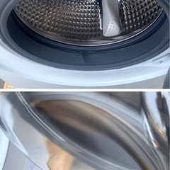 【超最安値】👑2024年製AQUAドラム式洗濯乾燥機　洗剤自動ヒートポンプAQW-D10P　配達無料！の画像