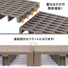 【新品】 日本製 すのこベッド ジョイント シングルサイズ 8枚の画像