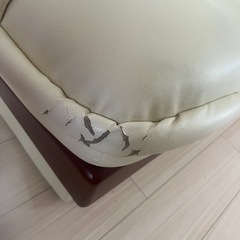 【収納つきソファベッド】アイボリー／2WAY／大容量収納の画像