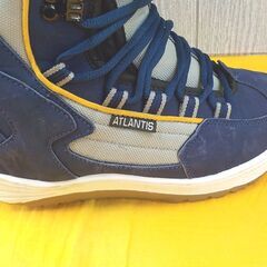 25.0㎝ スノーボードブーツ ATLANTIS ネイビー スノボ靴 スノボブーツ 紐タイプ 西岡店の画像