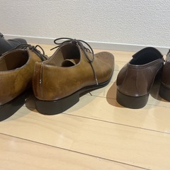 メンズ革靴【4足まとめ売り】25〜25.5cm／ブランド入り／即決OKの画像