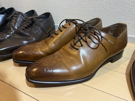 メンズ革靴【4足まとめ売り】25〜25.5cm／ブランド入り／即決OK