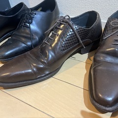 メンズ革靴【4足まとめ売り】25〜25.5cm／ブランド入り／即決OKの画像