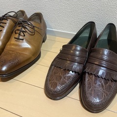 メンズ革靴【4足まとめ売り】25〜25.5cm／ブランド入り／即決OKの画像