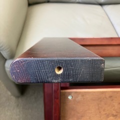 カリモク　ガラステーブルの画像