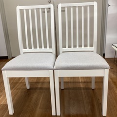 ダイニングチェア2脚セット【町田市再生家具】252619の画像