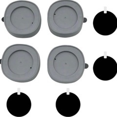 新品未使用✨️ 洗濯機用 防振ゴム 振動吸収マット 滑り止め4個入り 嵩上げ台の画像