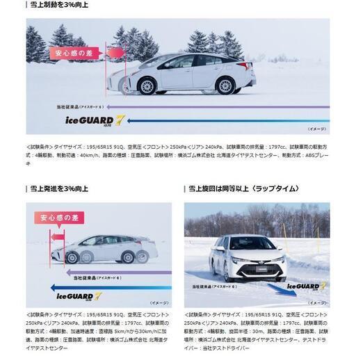スタッドレスタイヤ【１５５／６５Ｒ１４】ＹＯＫＯＨＡＭＡ・新品４本工賃込総額【３４，１００円】