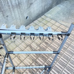 ガーデンツールオーガナイザー キャスター付き ローリングコーナーツール収納ラック の画像