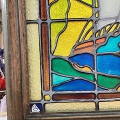 ステンドグラス帆船の画像