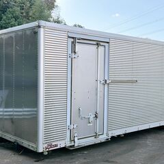 2.7坪/外寸長さ440cm●アルミコンテナ、横ドア一箇所出入り ●キャンプ場.離れ.小屋.作業場.農漁業倉庫.DIY向け.ワークスペース ●福岡発の画像