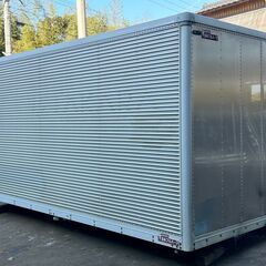 2.7坪/外寸長さ440cm●アルミコンテナ、横ドア一箇所出入り ●キャンプ場.離れ.小屋.作業場.農漁業倉庫.DIY向け.ワークスペース ●福岡発の画像