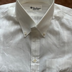 メンズ長袖ワイシャツタカシマヤ高島屋カスタムメイド日本製ボタンダウンドレスシャツビジネスシャツの画像