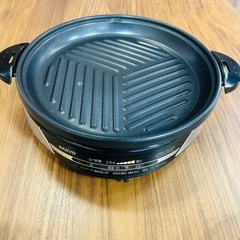 2WAYプレート　ホットプレート　鍋プレート　ホットプレートと鍋と2ウェイで使えます。の画像