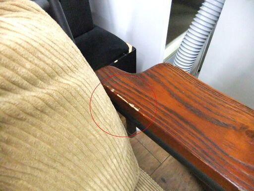 2人掛けソファ 幅137×奥80×高76 布製 ベージュ 長椅子 ソファー ファブリック ２P 札幌市厚別区 厚別店