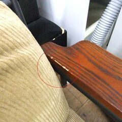 2人掛けソファ 幅137×奥80×高76 布製 ベージュ 長椅子 ソファー ファブリック ２P 札幌市厚別区 厚別店の画像