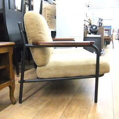 2人掛けソファ 幅137×奥80×高76 布製 ベージュ 長椅子 ソファー ファブリック ２P 札幌市厚別区 厚別店の画像