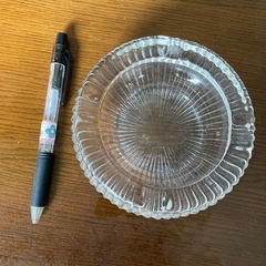 ガラスの灰皿の画像