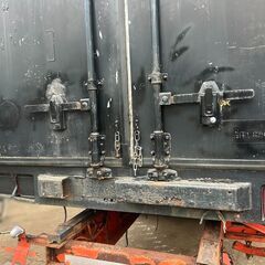 6.4坪/外寸長さ965cm、大型コンテナ、明かり取り、棚付き、DIY改造ベースに最適 ★ガレージ.作業場事務所.倉庫.ワークスペース ★福岡の画像