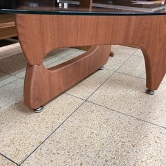 リユースマン倉敷、ガラステーブル、ブラウンの画像