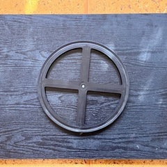 テレビ回転台　回転ボード　木目調　黒　ブラックの画像