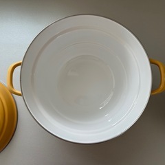 （お取引き終了）ホーロー鍋＆ステンレスザルの画像