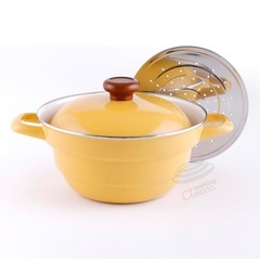 （お取引き終了）ホーロー鍋＆ステンレスザルの画像