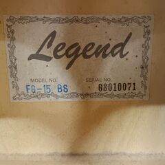 アコースティックギター　ソフトケース付き　Legend FG-15 BSの画像
