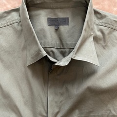 COMME CA DU MODE MENコムサ・デ・モード・メン　日本製メンズ半袖カジュアルシャツダークグリーンモスグリーン深緑色の画像